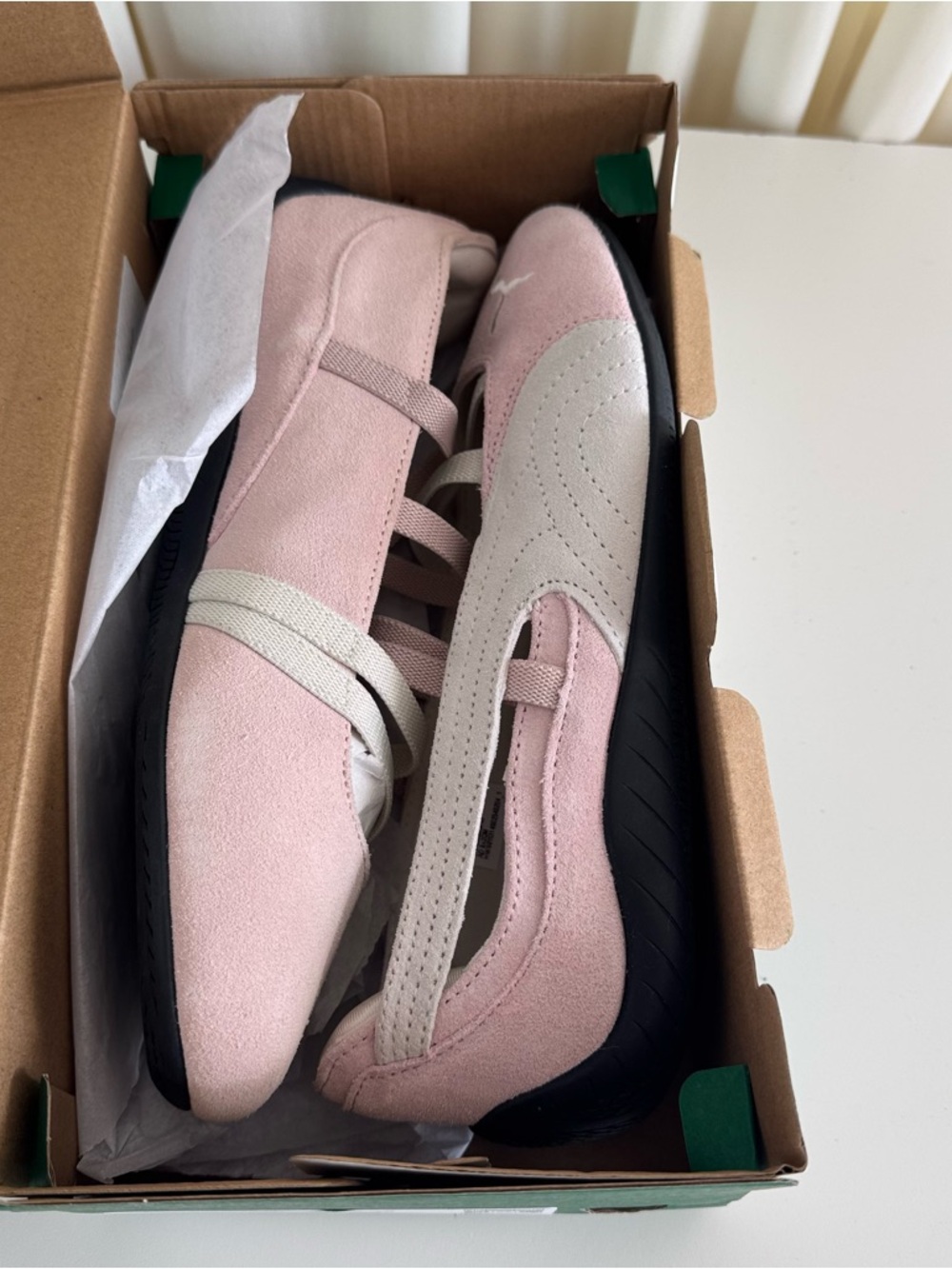 Puma Speedcat Pink Ballet-Style Sneakers  Shoes Size 7Y Women's 8.5 - Picture 5 of 6
